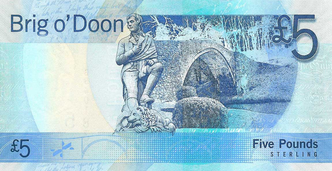 Back of Scotland p124a: 5 Pounds from 2007