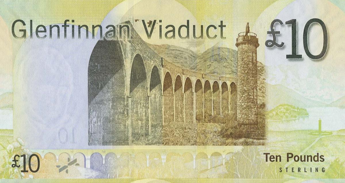 Back of Scotland p125s: 10 Pounds from 2007