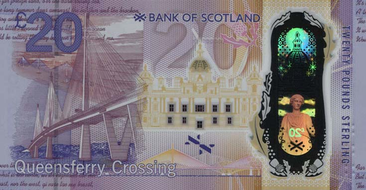 Back of Scotland p132a: 20 Pounds from 2019