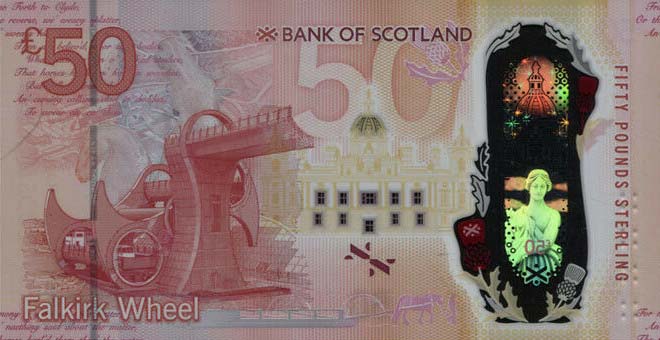 Back of Scotland p134: 50 Pounds from 2020