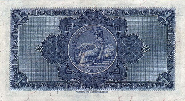 Back of Scotland p157c: 1 Pound from 1950