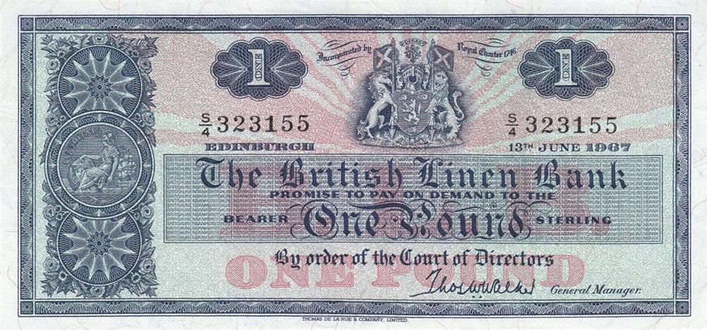 Front of Scotland p168: 1 Pound from 1967