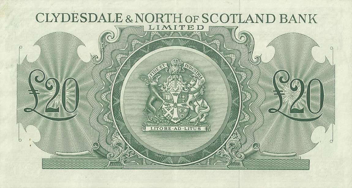 Back of Scotland p193b: 20 Pounds from 1951