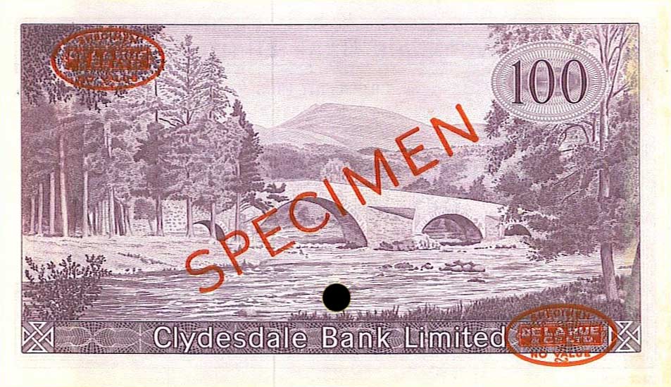 Back of Scotland p201s: 100 Pounds from 1965