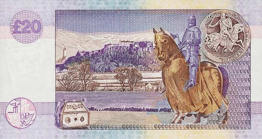 Back of Scotland p228a: 20 Pounds from 1997