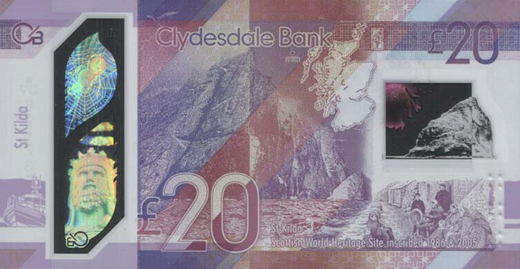 Back of Scotland p229Ra: 20 Pounds from 2019