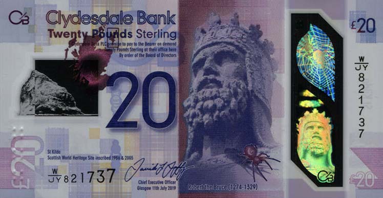 Front of Scotland p229Ra: 20 Pounds from 2019