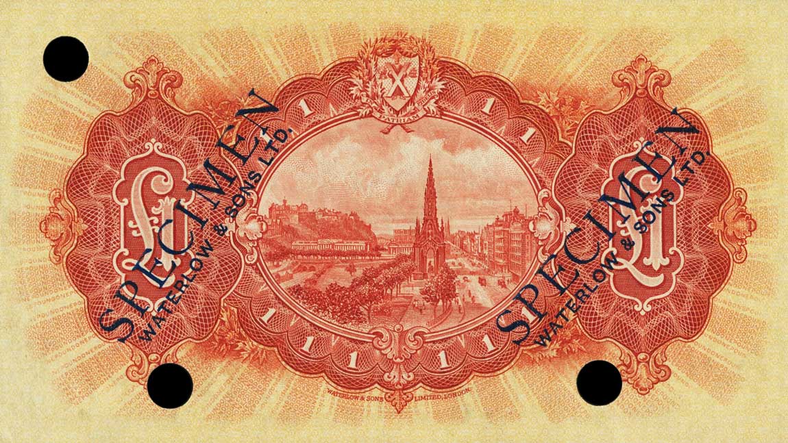 Back of Scotland p256s: 1 Pound from 1927