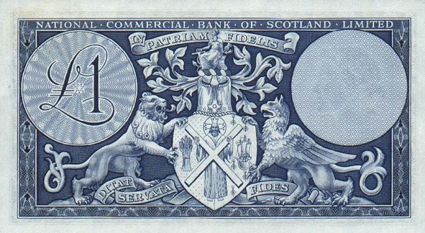 Back of Scotland p265: 1 Pound from 1959