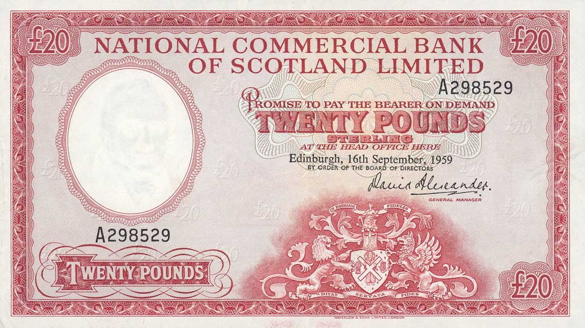 Front of Scotland p267: 20 Pounds from 1959