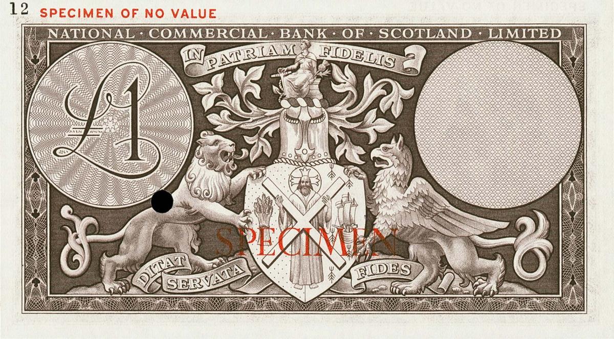 Back of Scotland p269ct: 1 Pound from 1961