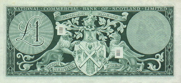 Back of Scotland p271a: 1 Pound from 1967