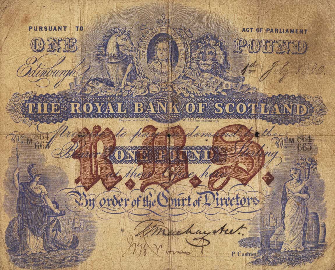 Front of Scotland p316b: 1 Pound from 1878