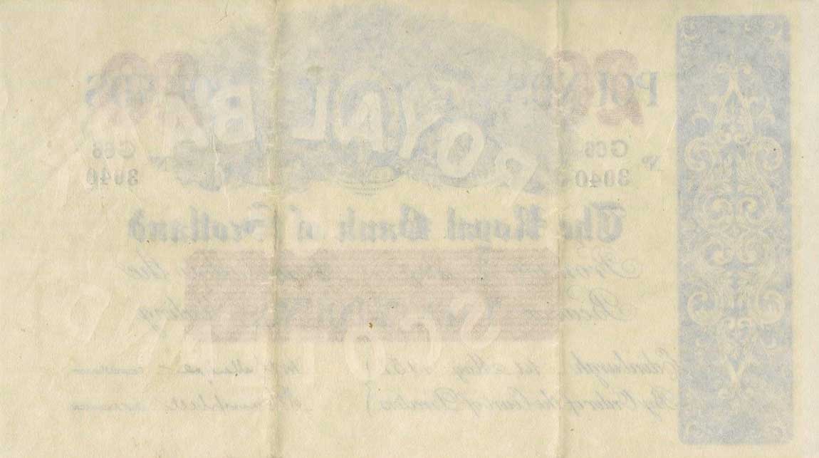Back of Scotland p319c: 20 Pounds from 1947