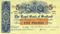 p323a from Scotland: 5 Pounds from 1952