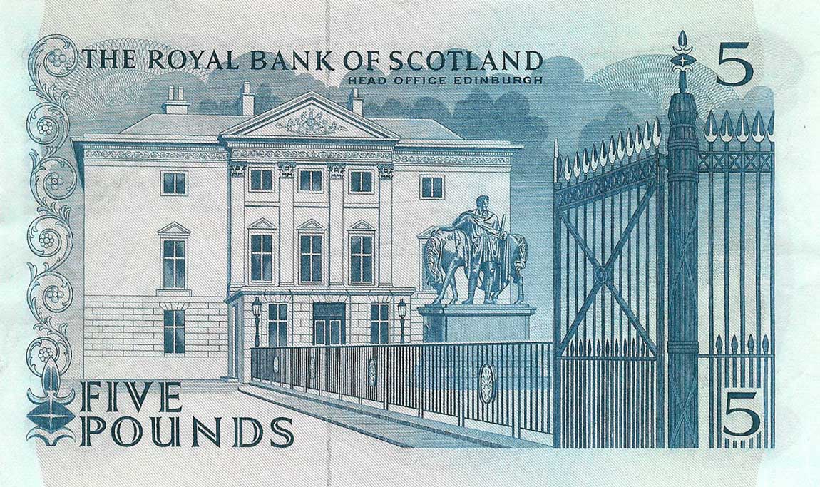 Back of Scotland p328a: 5 Pounds from 1966