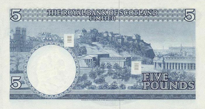 Back of Scotland p330: 5 Pounds from 1969