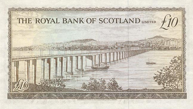 Back of Scotland p331a: 10 Pounds from 1969