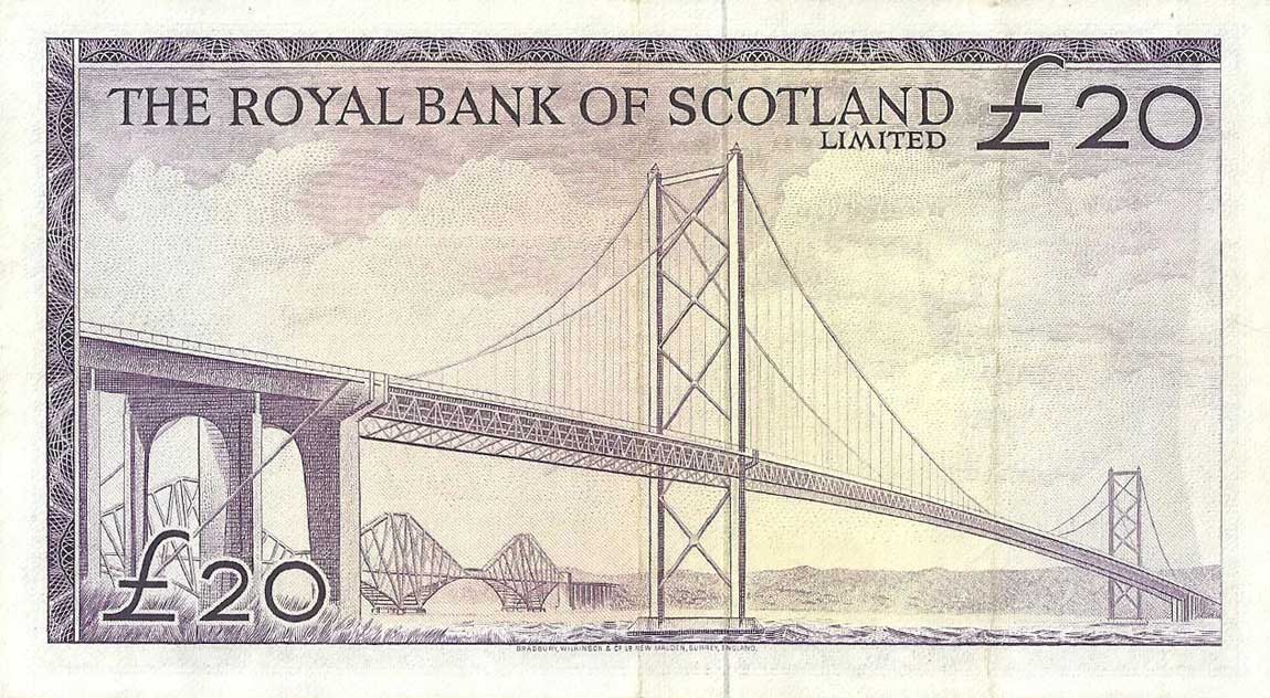 Back of Scotland p332: 20 Pounds from 1969
