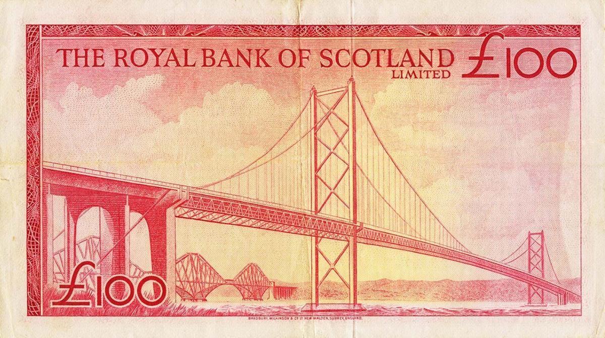 Back of Scotland p333a: 100 Pounds from 1969