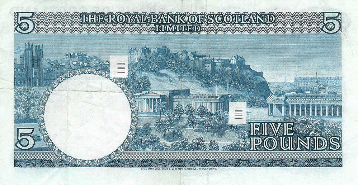 Back of Scotland p335: 5 Pounds from 1970