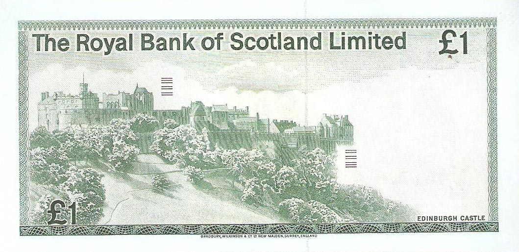 Back of Scotland p336a: 1 Pound from 1972