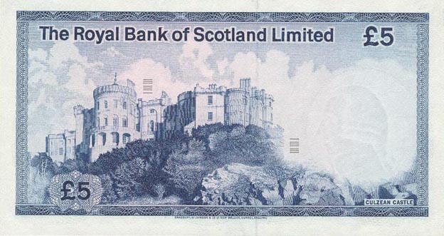 Back of Scotland p337a: 5 Pounds from 1972