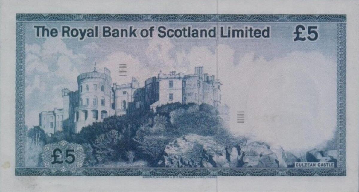 Back of Scotland p337s: 5 Pounds from 1972