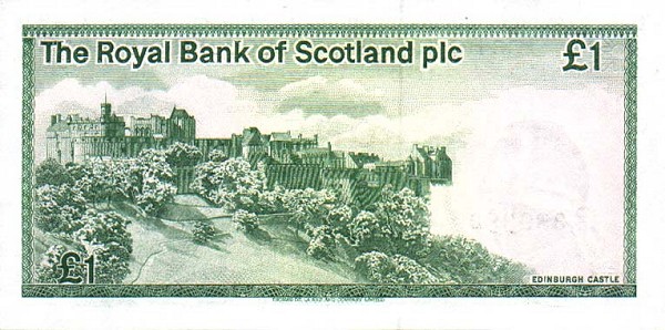 Back of Scotland p341Ab: 1 Pound from 1986