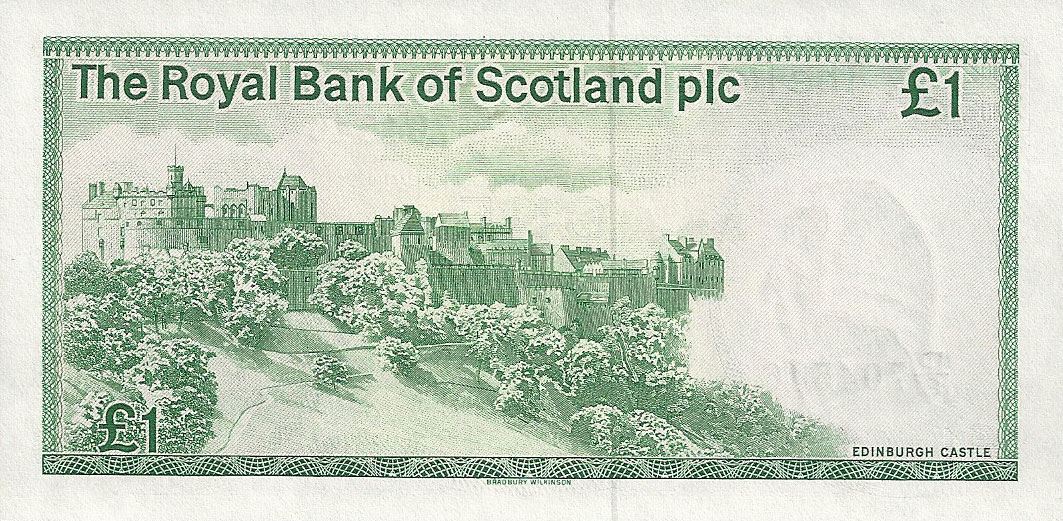 Back of Scotland p341a: 1 Pound from 1982