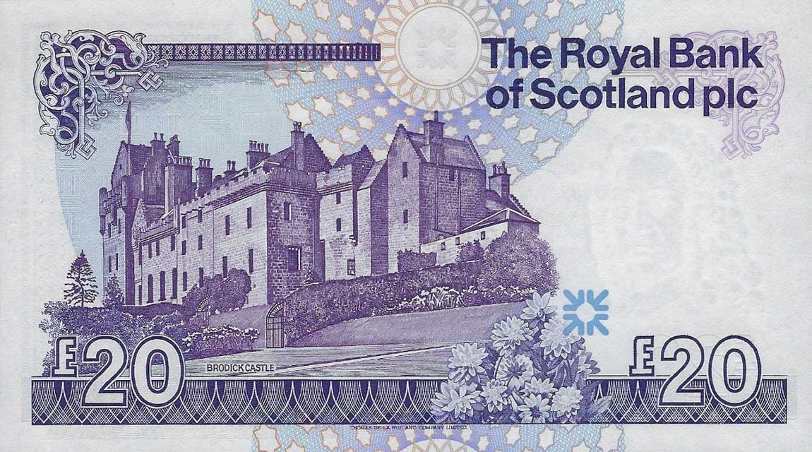 Back of Scotland p349: 20 Pounds from 1987