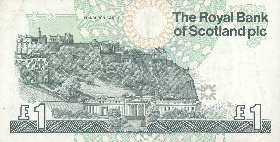 Back of Scotland p351d: 1 Pound from 1999