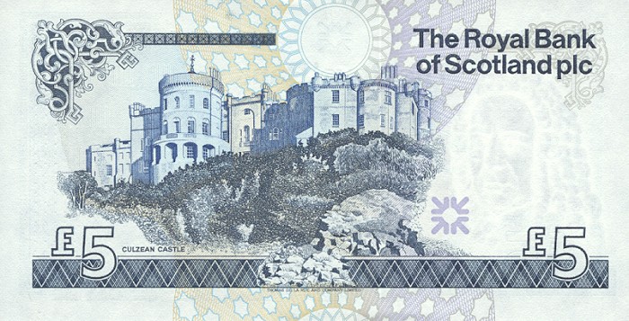 Back of Scotland p352c: 5 Pounds from 1999