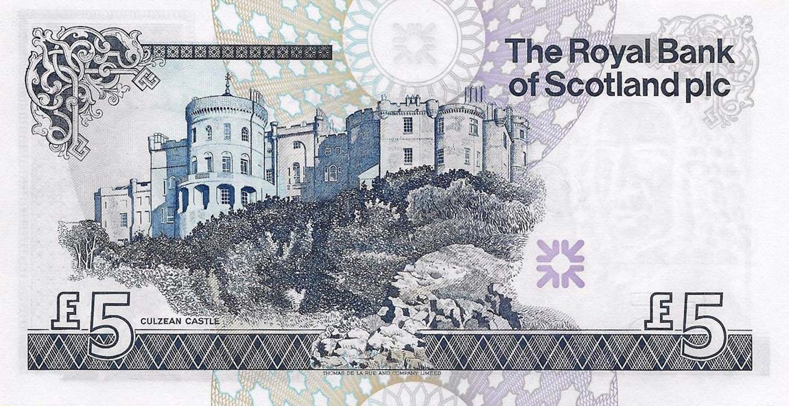 Back of Scotland p352e: 5 Pounds from 2008