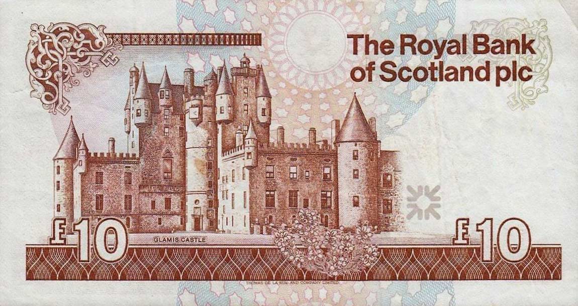 Back of Scotland p353b: 10 Pounds from 2000