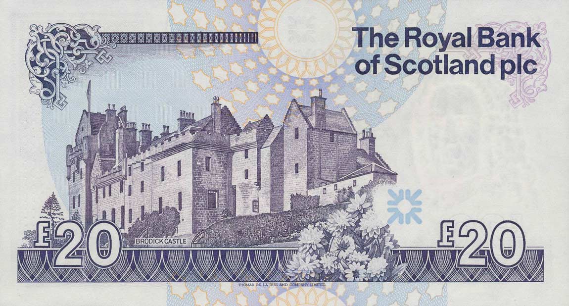 Back of Scotland p354c: 20 Pounds from 1999