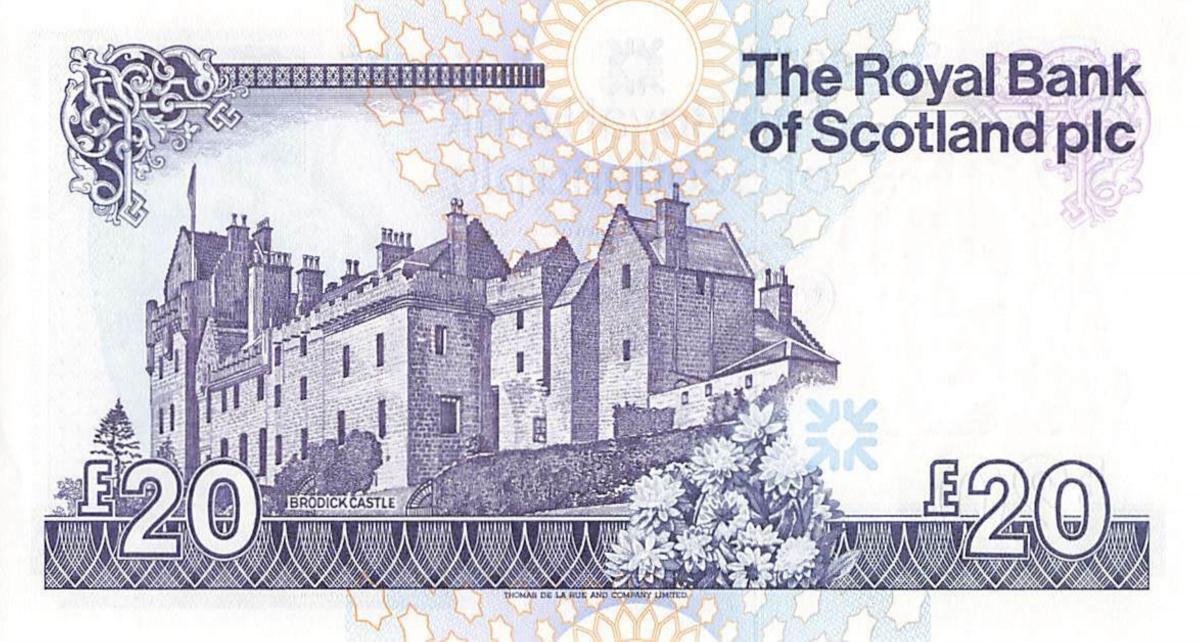 Back of Scotland p354f: 20 Pounds from 2016