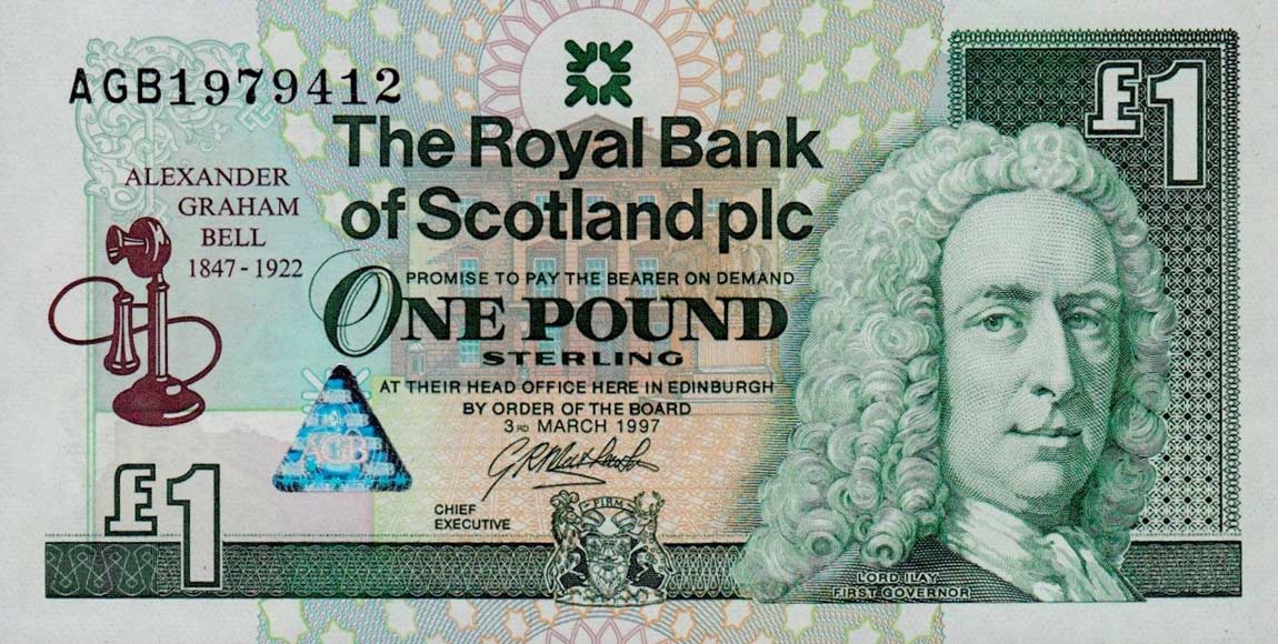 Front of Scotland p359: 1 Pound from 1997