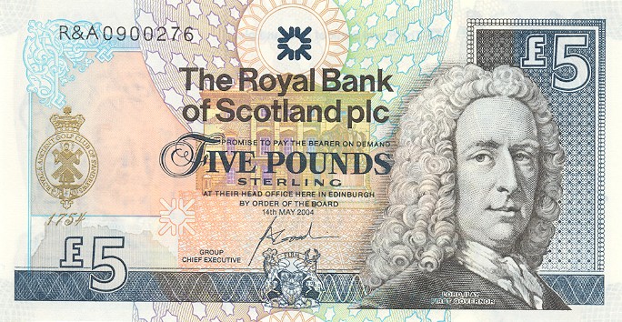 Front of Scotland p363: 5 Pounds from 2004