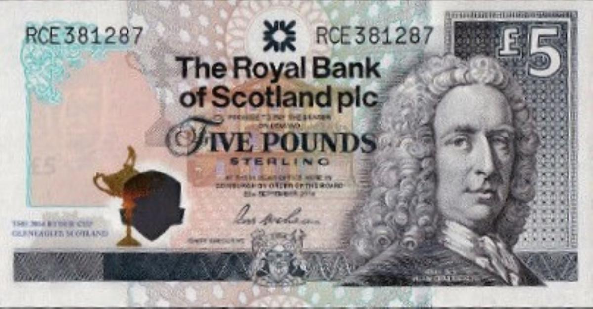 Front of Scotland p369: 5 Pounds from 2014