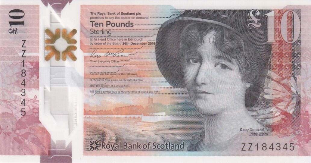 Front of Scotland p371r: 10 Pounds from 2016