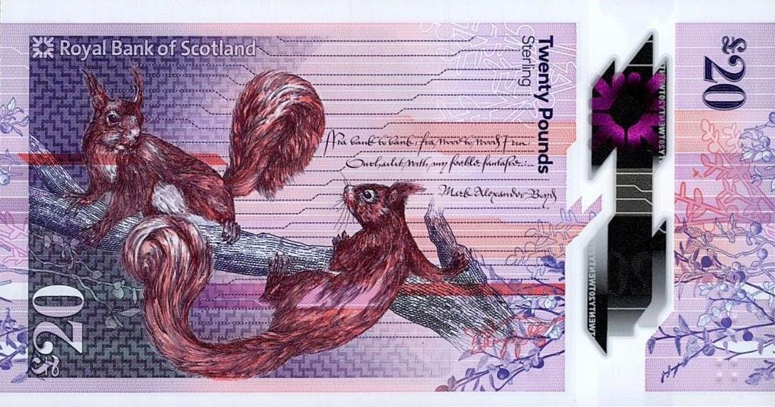 Back of Scotland p372b: 20 Pounds from 2021