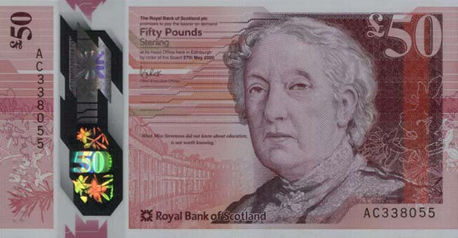 Front of Scotland p373a: 50 Pounds from 2020