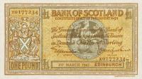 p91b from Scotland: 1 Pound from 1939