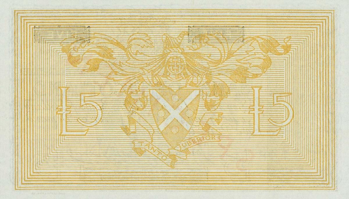 Back of Scotland p99s: 5 Pounds from 1955