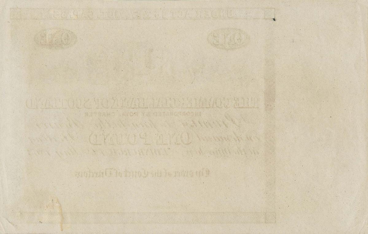 Back of Scotland pS305p: 1 Pound from 1861