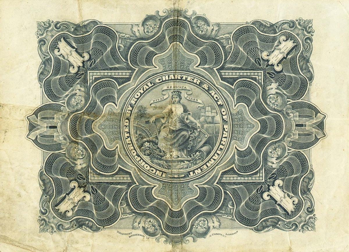 Back of Scotland pS323b: 1 Pound from 1914