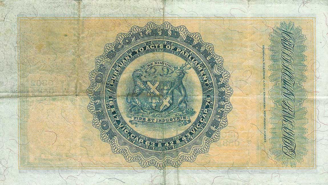 Back of Scotland pS639: 1 Pound from 1928