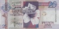 p37b from Seychelles: 25 Rupees from 1998