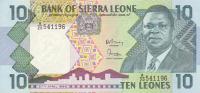 p15 from Sierra Leone: 10 Leones from 1988